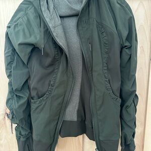 Lululemon Dance Dark Green Reversible Hoodie